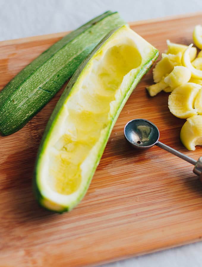 How To Scoop A Zucchini