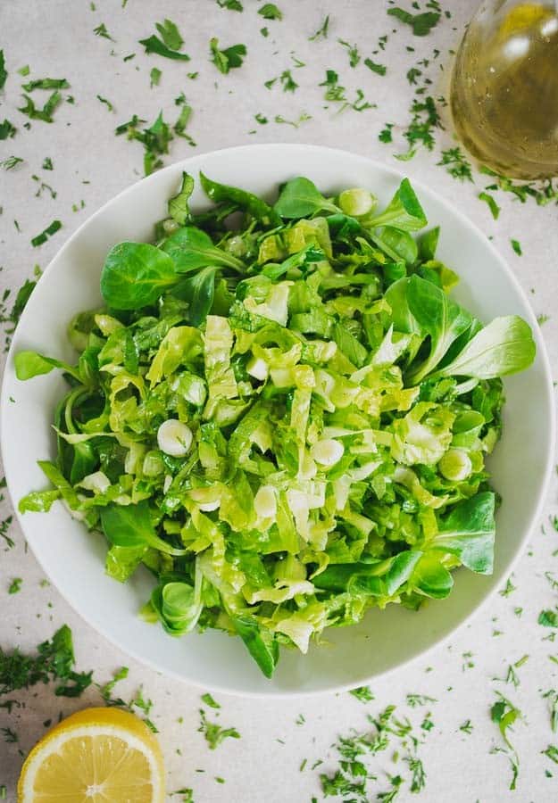 Greek Lettuce Salad
