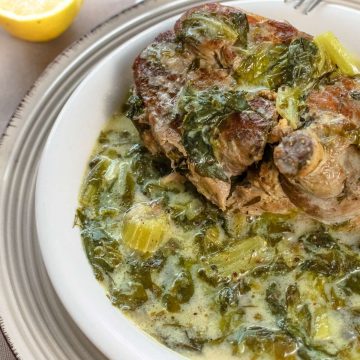 Greek-Fricassee-Recipe-With-Lamb-And-Lettuce