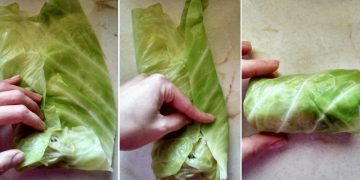 Rolling Cabbage Leaves