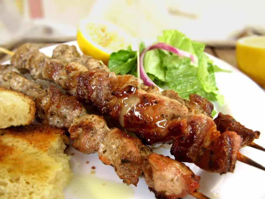 Authentic Greek Souvlaki Recipe Pork Skewers As Made In Greece