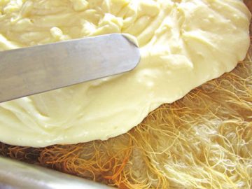 custard-cream-on-kataifi-pastry