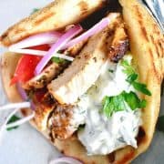 Chicken Gyros Recipe With Tzatziki Sauce - Real Greek Recipes