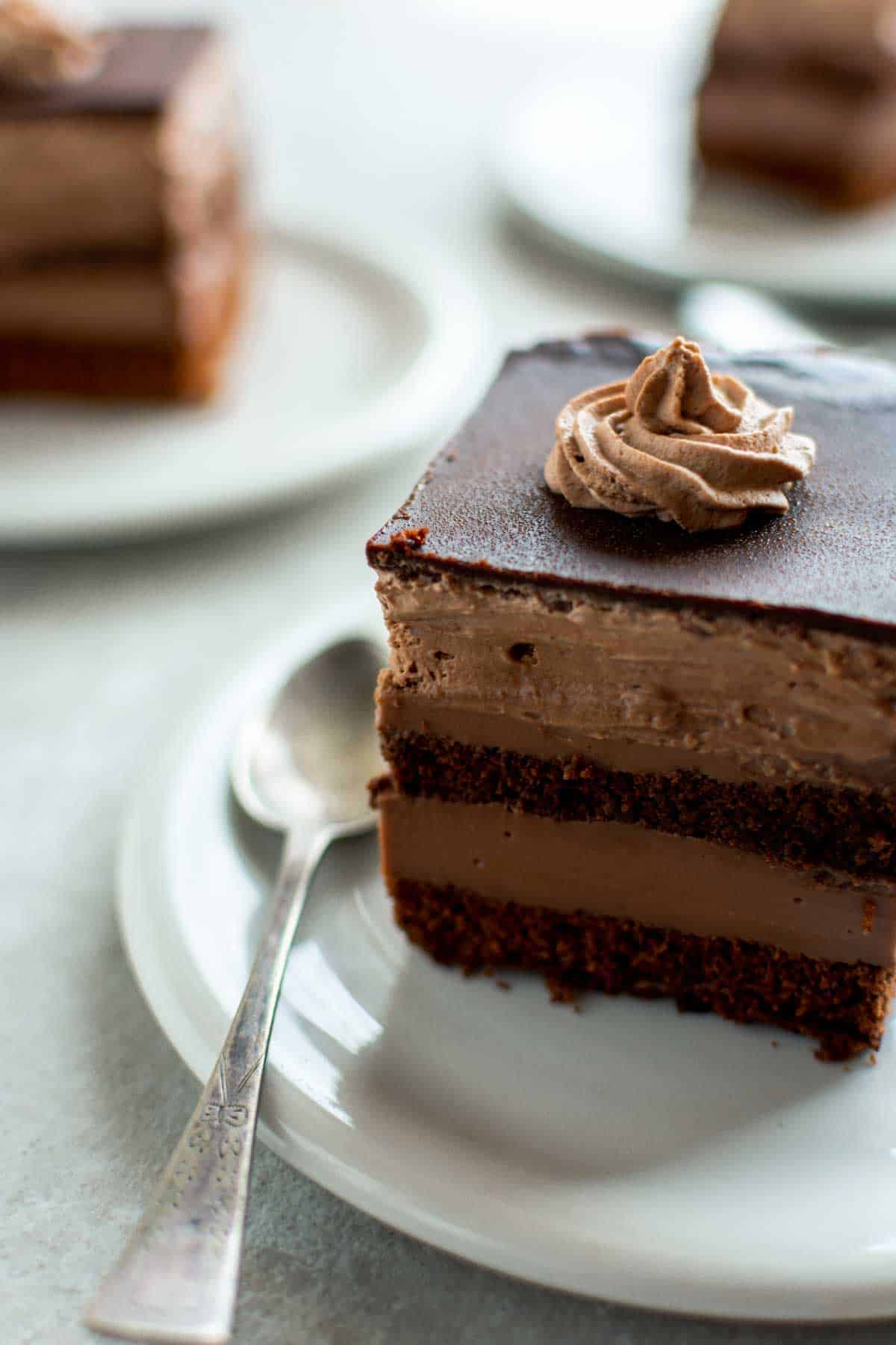 Chocolate Cake With Custard Filling