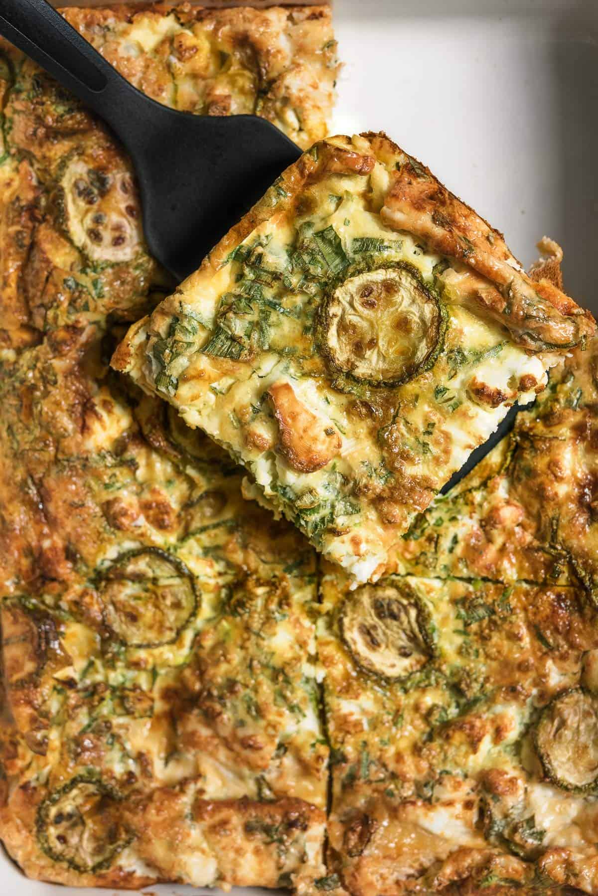Baked Omelet With Zucchini 