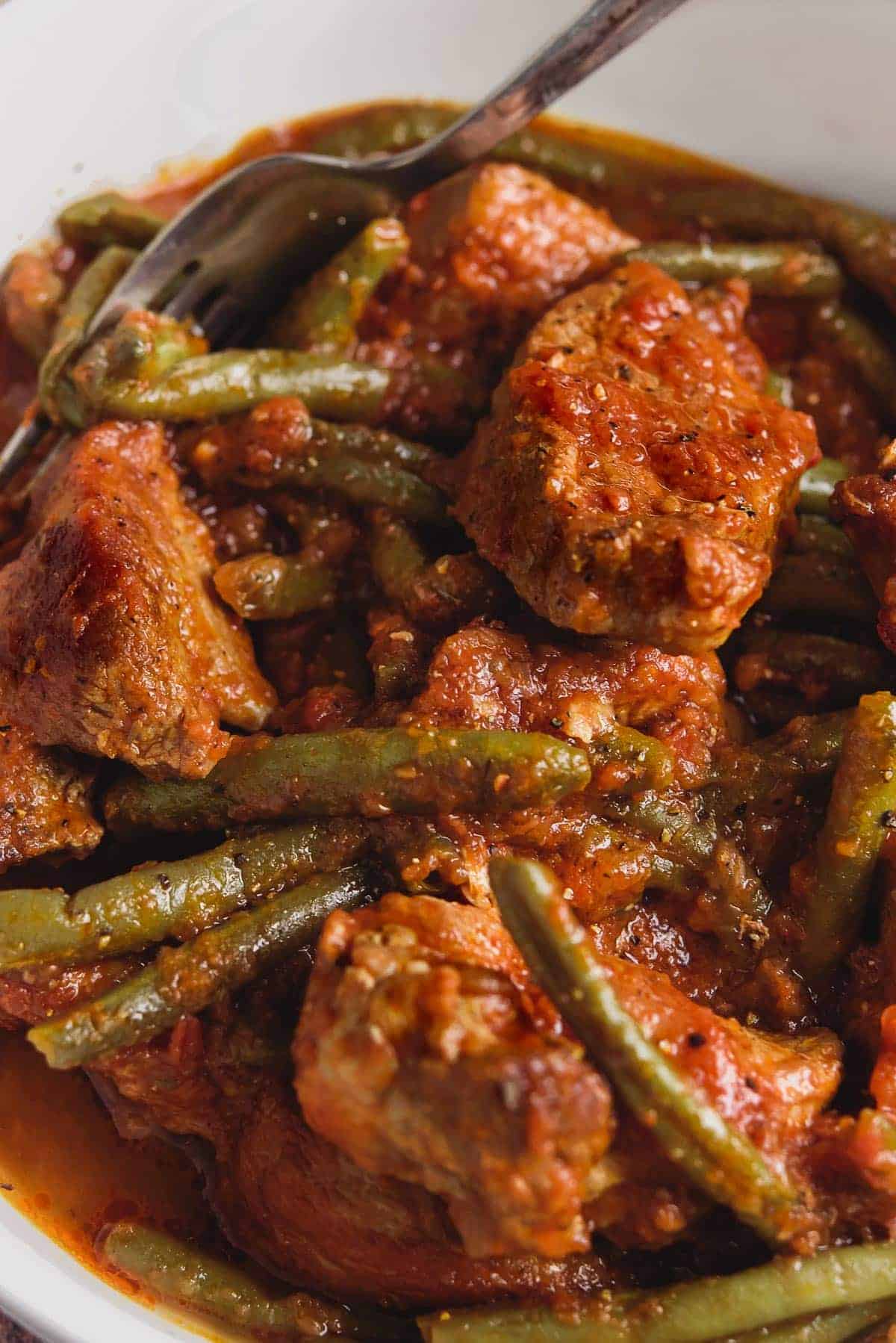 Pork Stew With Green Beans
